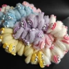 【 No. 152 】 Cartoon Plush Hair Tie 100/ pack 2000/ piece Children and students Autumn and Winter Cute Hair Tie Bear Rabbit Hair Tie Head Tie Hair Accessory Plush hair accessory 1 yuan wholesale Item Picture